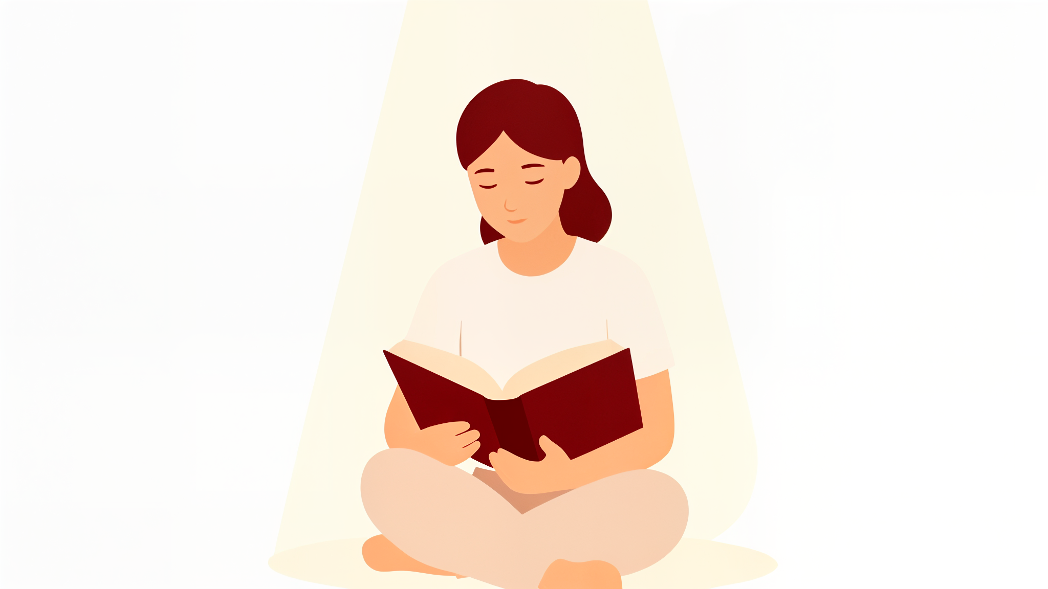 A person sitting quietly with an open Bible