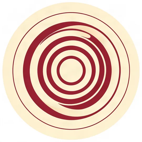 Rings rippling outward